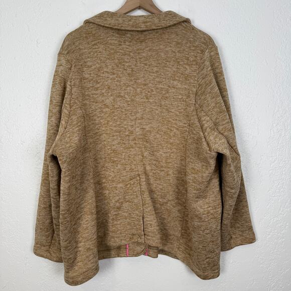 Lands' End Women's Sweater Fleece Blazer Jacket Size 1X - Picture 2 of 4